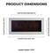 Classic White Wood Shadown Box Frame with Acrylic Front - Brown Suede Backing, 30 Sizes